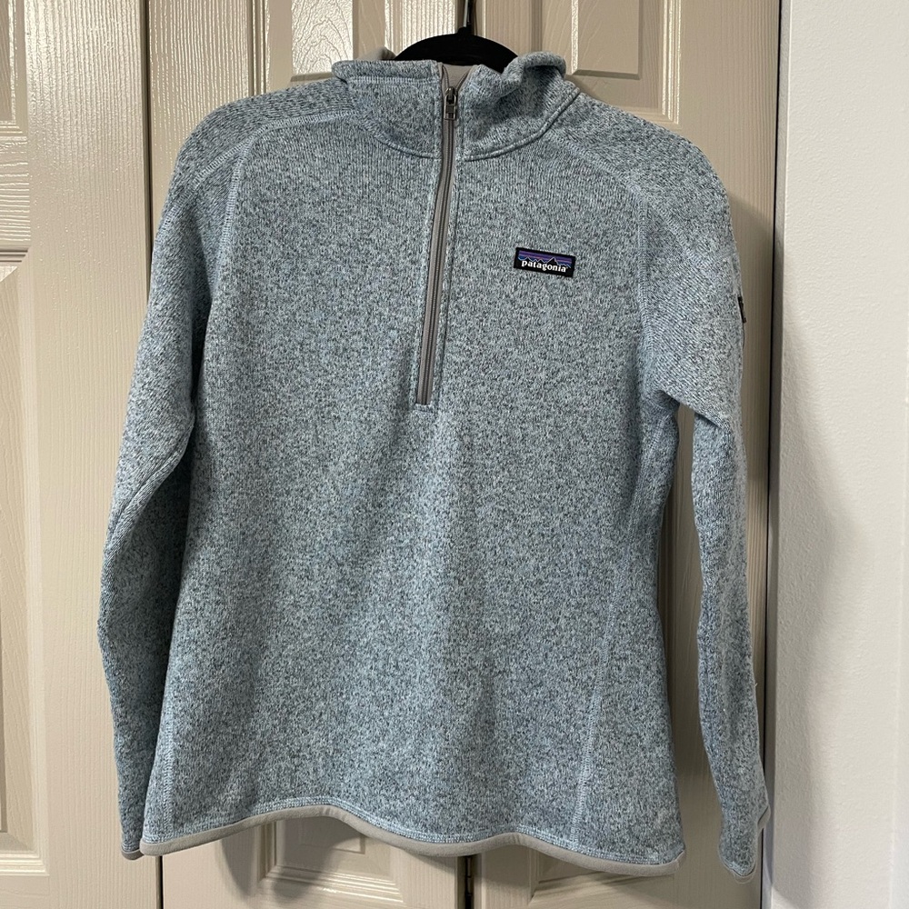 Patagonia light blue Women's Better Sweater 1/4-Zip